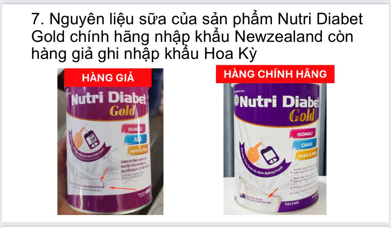 Chi tiết bao bì Nutri Diabet Gold chính hãng - Điểm 1